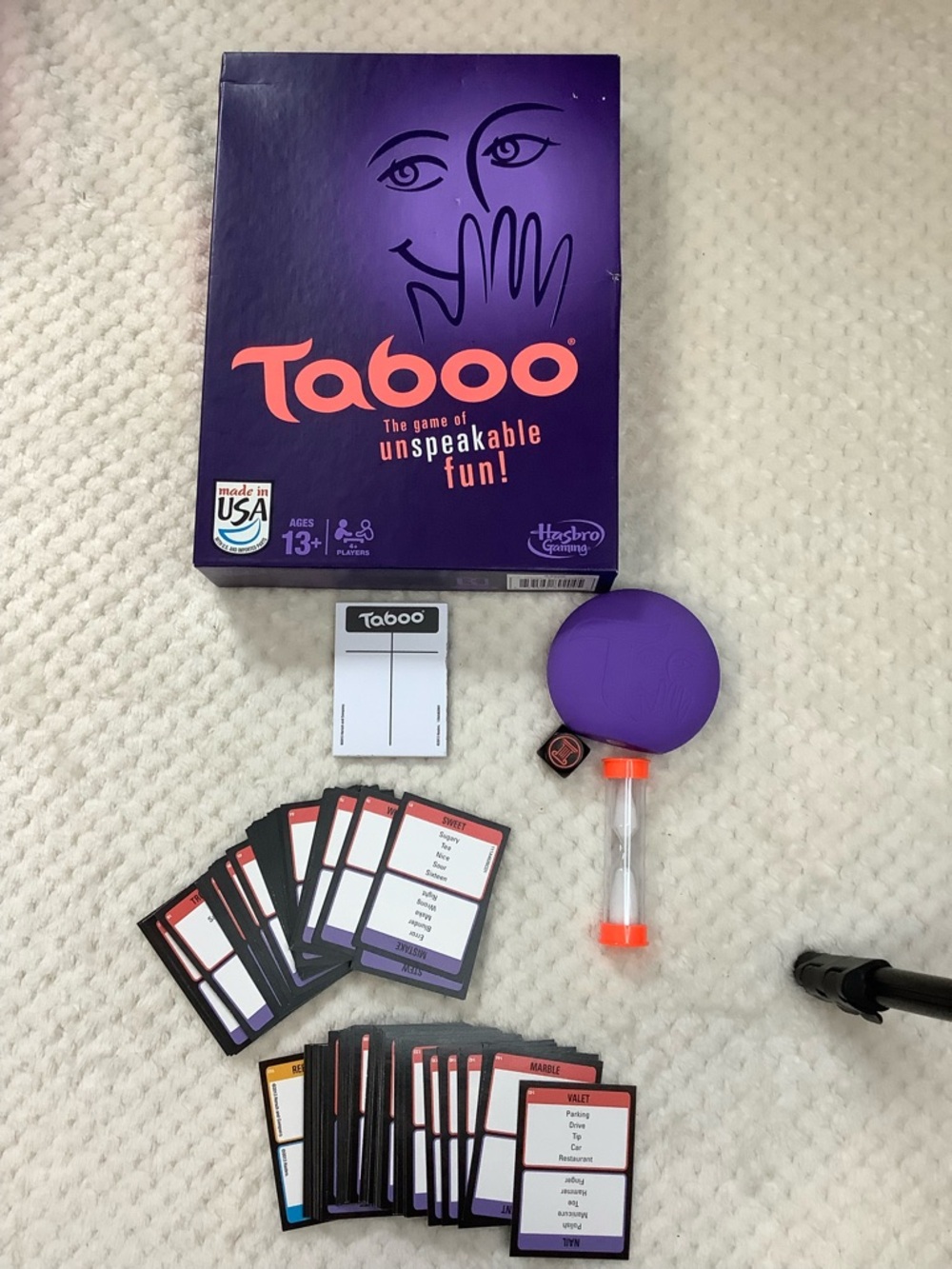 Taboo Board Game by Hasbro Gaming Complete Party Game 13+ - Picture 3 of 6